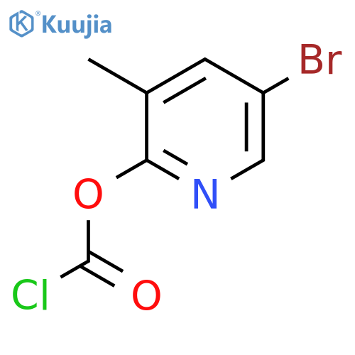 5-bromo-3-methylpyridin-2-yl chloroformate structure