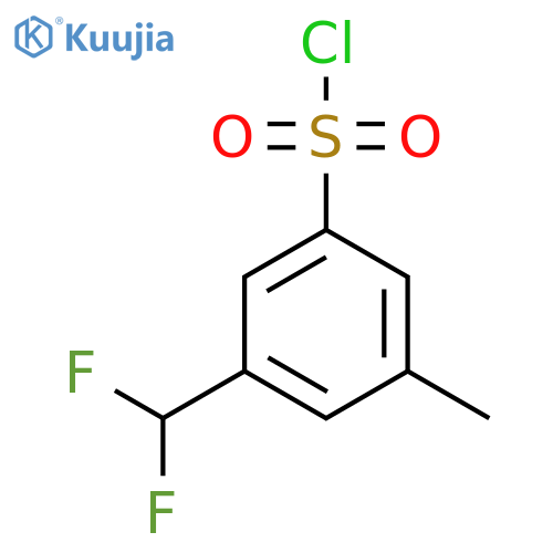 3-(difluoromethyl)-5-methylbenzene-1-sulfonyl chloride structure