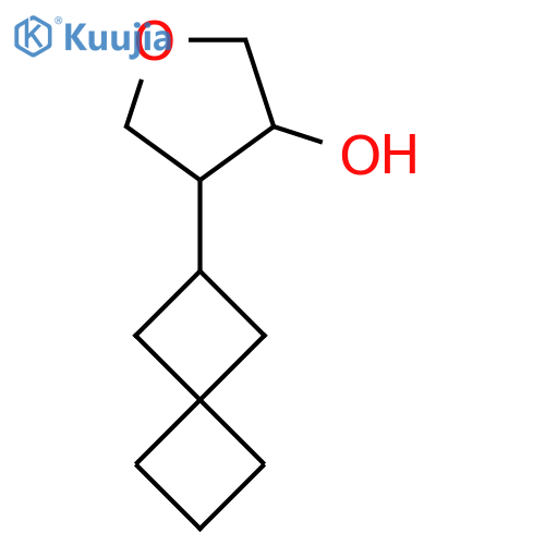 4-{spiro3.3heptan-2-yl}oxolan-3-ol structure