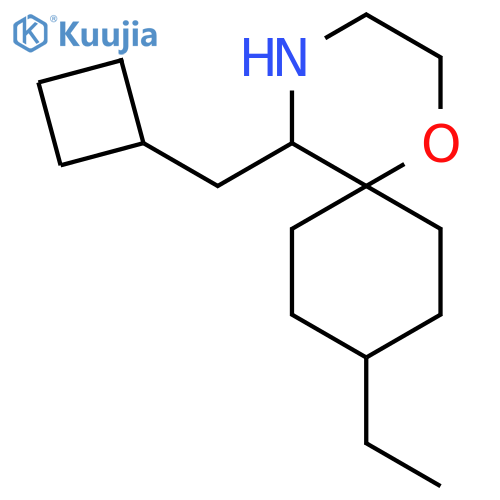 5-(cyclobutylmethyl)-9-ethyl-1-oxa-4-azaspiro5.5undecane structure