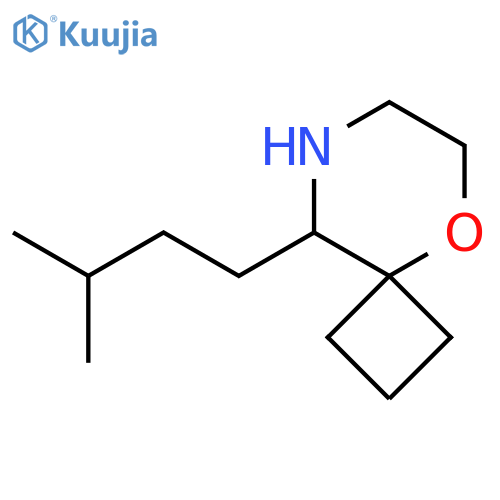 9-(3-methylbutyl)-5-oxa-8-azaspiro3.5nonane structure