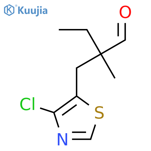 2-(4-chloro-1,3-thiazol-5-yl)methyl-2-methylbutanal structure