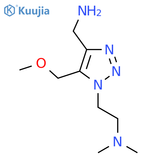 {1-2-(dimethylamino)ethyl-5-(methoxymethyl)-1H-1,2,3-triazol-4-yl}methanamine structure