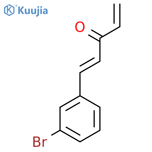 1-(3-bromophenyl)penta-1,4-dien-3-one structure