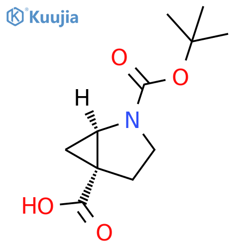 rac-(1R,5R)-2-(tert-butoxy)carbonyl-2-azabicyclo3.1.0hexane-5-carboxylic acid structure