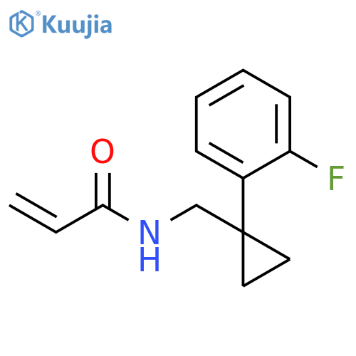 N-[[1-(2-Fluorophenyl)cyclopropyl]methyl]-2-propenamide structure