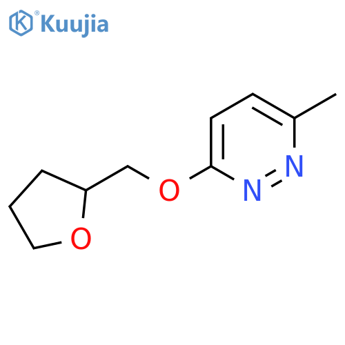 3-Methyl-6-[(oxolan-2-yl)methoxy]pyridazine structure