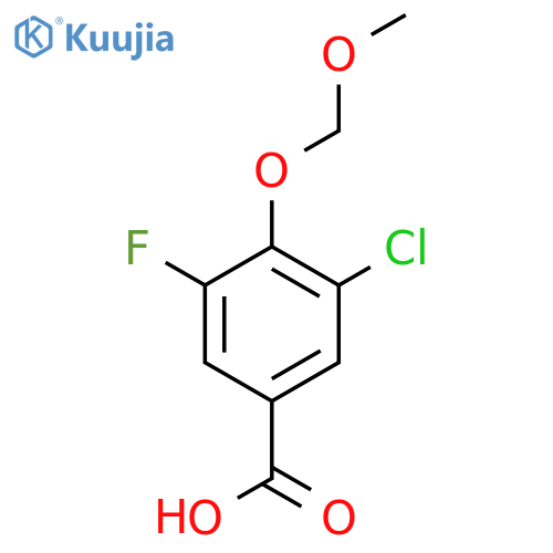 3-Chloro-5-fluoro-4-(methoxymethoxy)benzoic acid structure