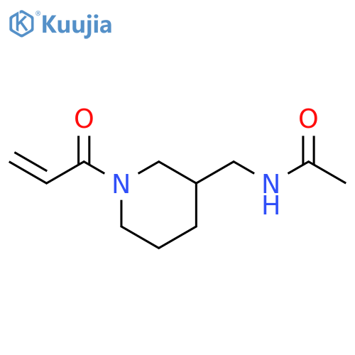 N-[[1-(1-Oxo-2-propen-1-yl)-3-piperidinyl]methyl]acetamide structure