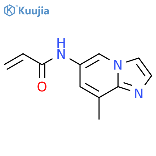 N-{8-methylimidazo[1,2-a]pyridin-6-yl}prop-2-enamide structure