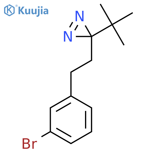 3-2-(3-bromophenyl)ethyl-3-tert-butyl-3H-diazirine structure