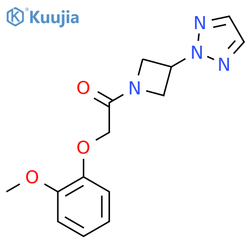 2-(2-methoxyphenoxy)-1-[3-(2H-1,2,3-triazol-2-yl)azetidin-1-yl]ethan-1-one structure