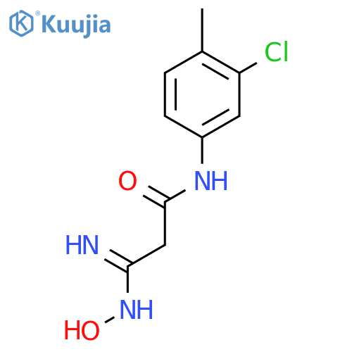 N1-(3-Chloro-4-methylphenyl)-3-amino-3-hydroxyiminopropanamide structure