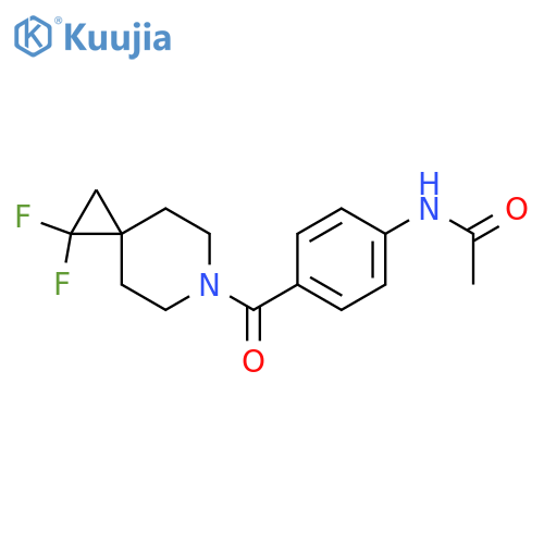 N-(4-{1,1-difluoro-6-azaspiro2.5octane-6-carbonyl}phenyl)acetamide structure