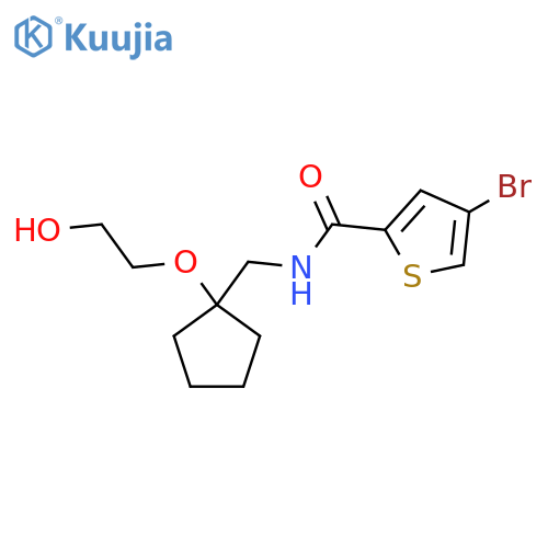 4-bromo-N-{1-(2-hydroxyethoxy)cyclopentylmethyl}thiophene-2-carboxamide structure