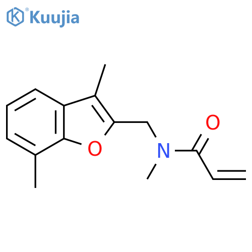 N-[(3,7-Dimethyl-1-benzofuran-2-yl)methyl]-N-methylprop-2-enamide structure