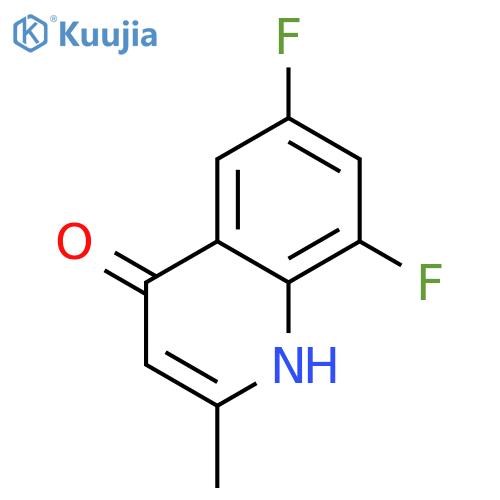 6,8-difluoro-2-methylquinolin-4-ol structure
