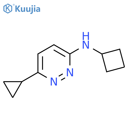 N-cyclobutyl-6-cyclopropylpyridazin-3-amine structure