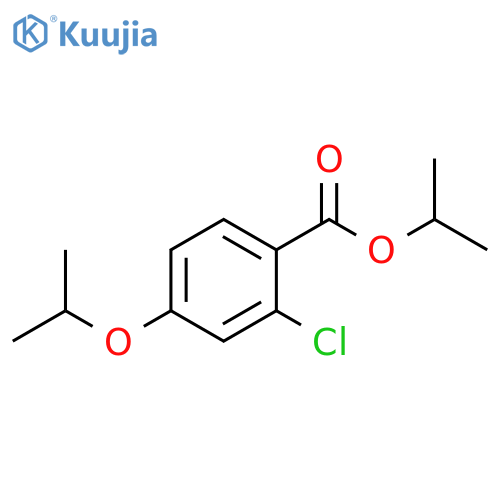 Benzoic acid, 2-chloro-4-(1-methylethoxy)-, 1-methylethyl ester structure
