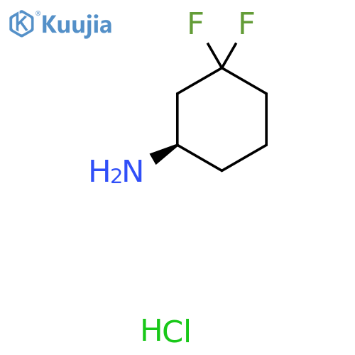 (1R)-3,3-Difluorocyclohexanamine;hydrochloride structure