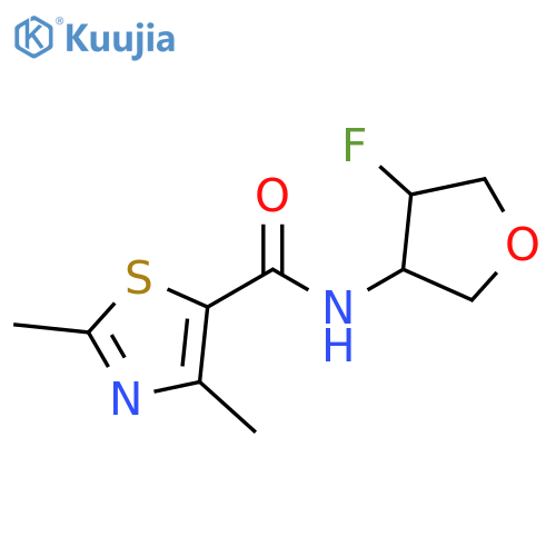 N-(4-fluorooxolan-3-yl)-2,4-dimethyl-1,3-thiazole-5-carboxamide structure