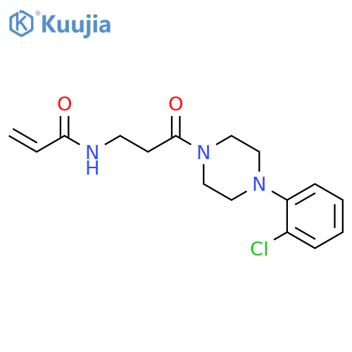 N-[3-[4-(2-Chlorophenyl)-1-piperazinyl]-3-oxopropyl]-2-propenamide structure
