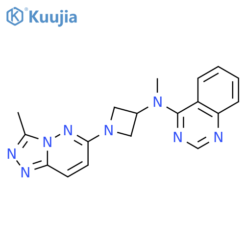 N-methyl-N-(1-{3-methyl-[1,2,4]triazolo[4,3-b]pyridazin-6-yl}azetidin-3-yl)quinazolin-4-amine structure