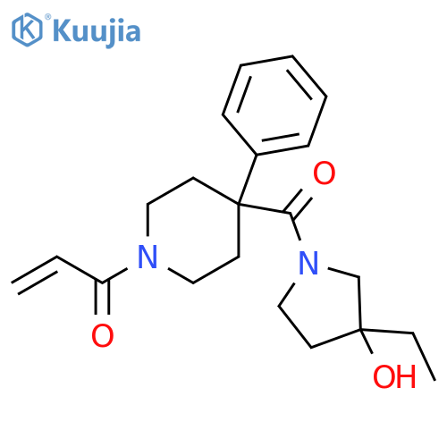 1-[4-[(3-Ethyl-3-hydroxy-1-pyrrolidinyl)carbonyl]-4-phenyl-1-piperidinyl]-2-propen-1-one structure