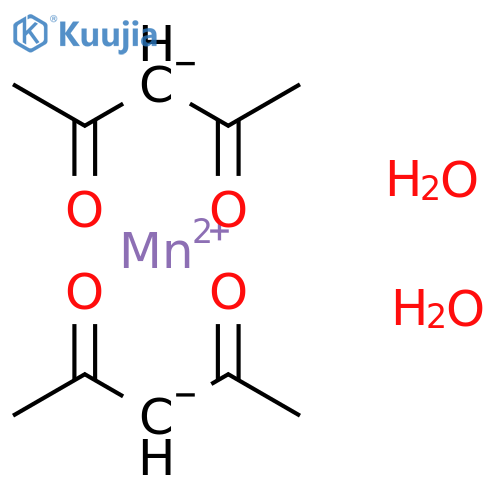 Manganese(2+);pentane-2,4-dione;dihydrate structure