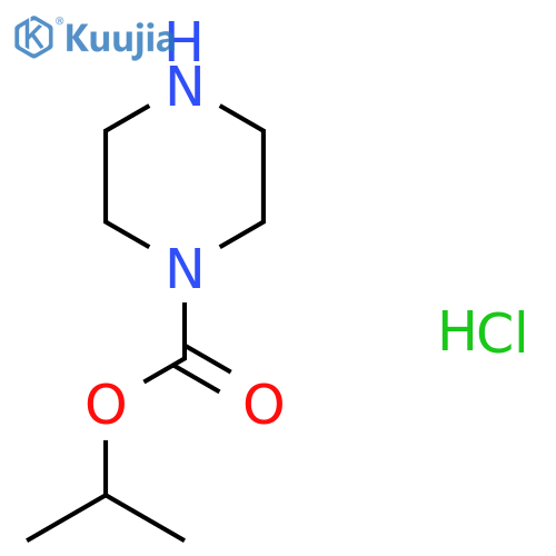 propan-2-yl piperazine-1-carboxylate hydrochloride structure