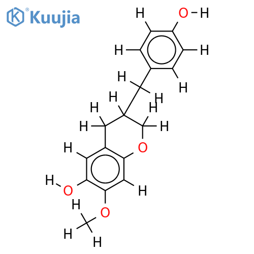 6,4'-dihydroxy-7-methoxyhomoisoflavan structure