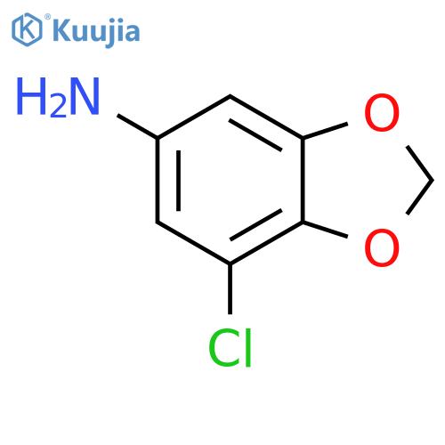 7-chloro-1,3-dioxaindan-5-amine structure