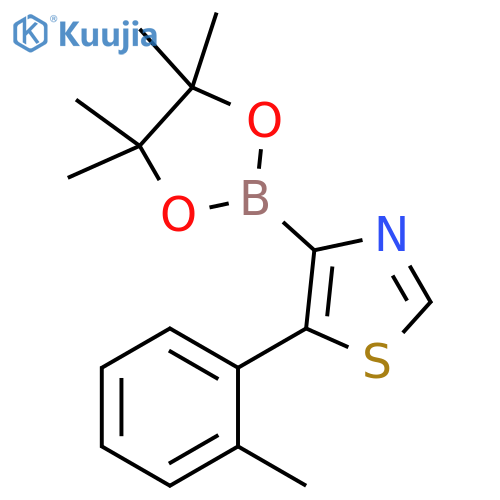 5-(2-Tolyl)thiazole-4-boronic acid pinacol ester structure