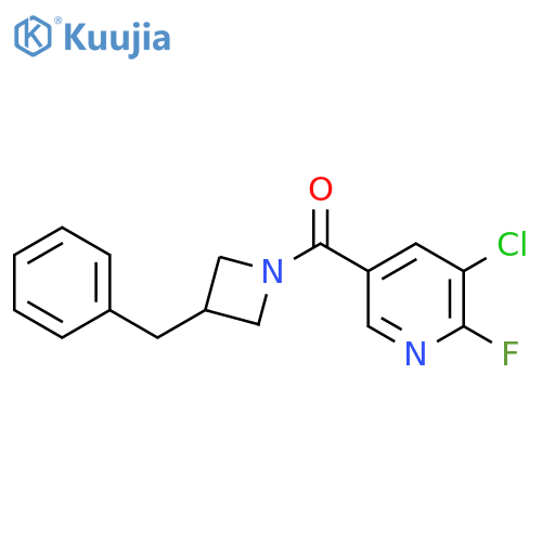 5-(3-Benzylazetidine-1-carbonyl)-3-chloro-2-fluoropyridine structure