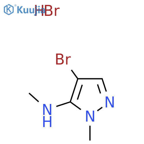 4-Bromo-N,1-dimethyl-1H-pyrazol-5-amine hydrobromide structure