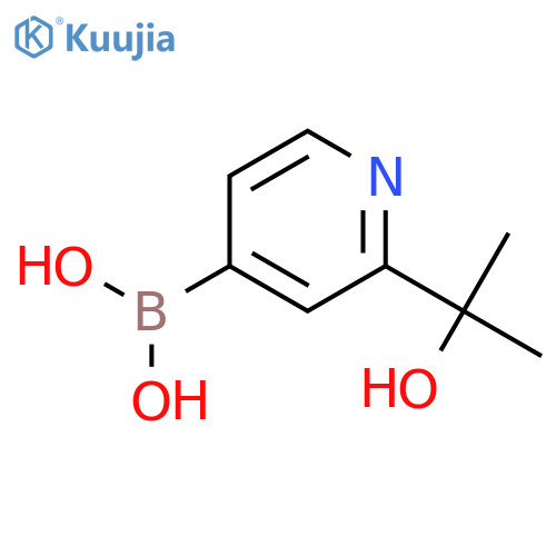 (2-(2-Hydroxypropan-2-yl)pyridin-4-yl)boronic acid structure