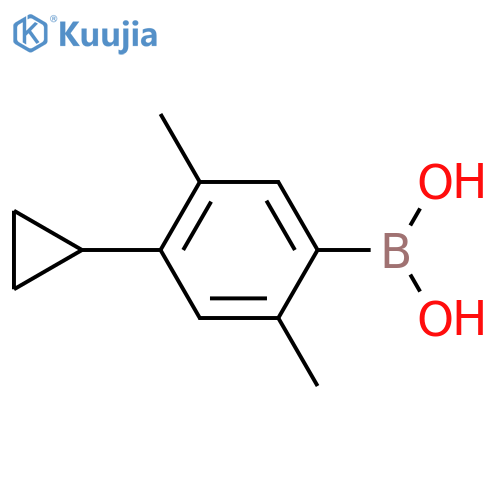 2，5-Dimethyl-4-cyclopropylphenylboronic acid structure
