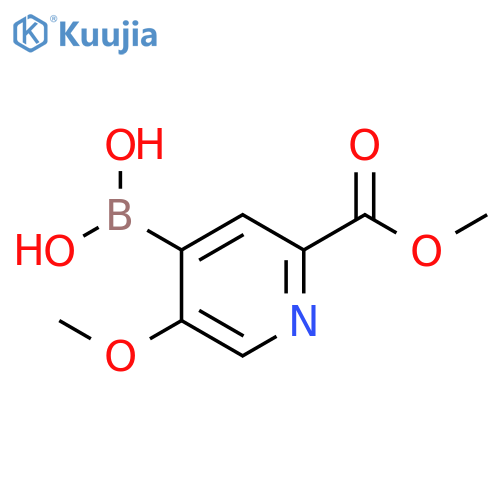 5-Methoxy-2-(methoxycarbonyl)pyridine-4-boronic acid structure