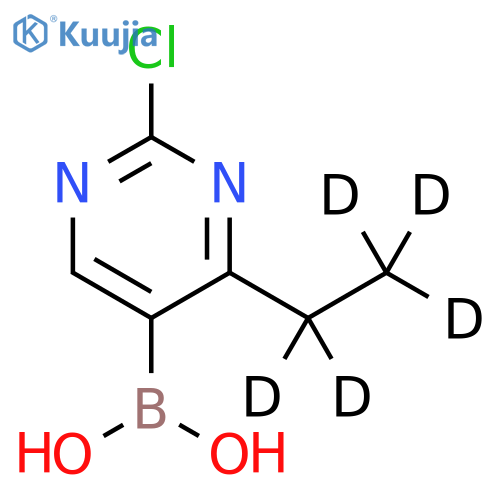 2-Chloro-4-(ethyl-d5)-pyrimidine-5-boronic acid structure