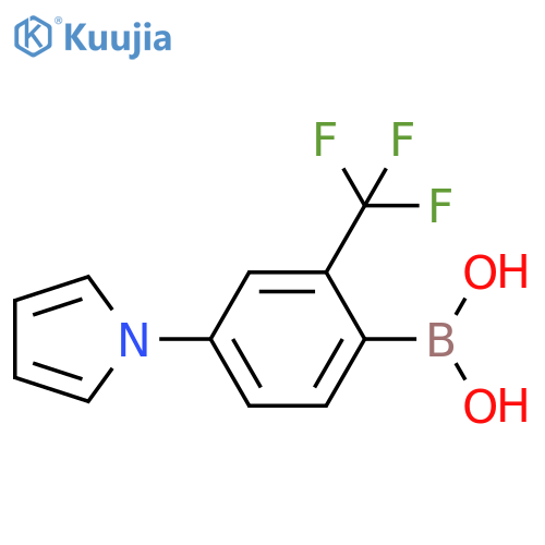 2-Trifluoromethyl-4-(1H-pyrrol-1-yl)phenylboronic acid structure
