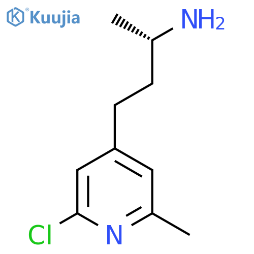 (2S)-4-(2-chloro-6-methylpyridin-4-yl)butan-2-amine structure