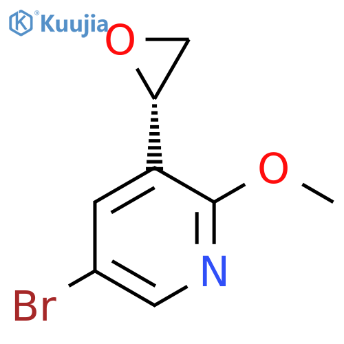 5-bromo-2-methoxy-3-(2S)-oxiran-2-ylpyridine structure