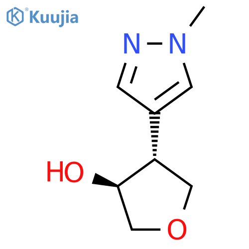 rac-(3R,4S)-4-(1-methyl-1H-pyrazol-4-yl)oxolan-3-ol structure
