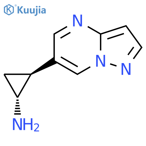 rac-(1R,2S)-2-{pyrazolo1,5-apyrimidin-6-yl}cyclopropan-1-amine structure