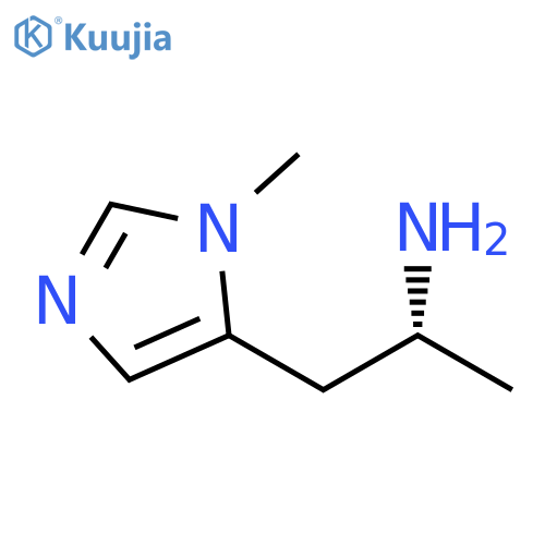 (2R)-1-(1-methyl-1H-imidazol-5-yl)propan-2-amine structure