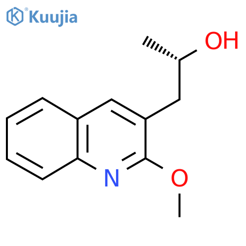 (2S)-1-(2-methoxyquinolin-3-yl)propan-2-ol structure