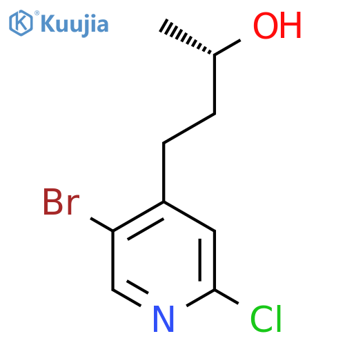 (2S)-4-(5-bromo-2-chloropyridin-4-yl)butan-2-ol structure