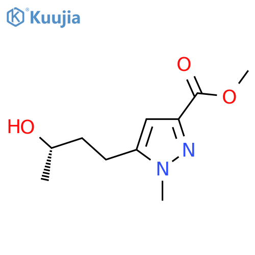methyl 5-(3S)-3-hydroxybutyl-1-methyl-1H-pyrazole-3-carboxylate structure