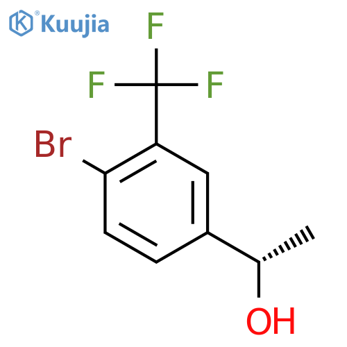 (1S)-1-4-bromo-3-(trifluoromethyl)phenylethan-1-ol structure