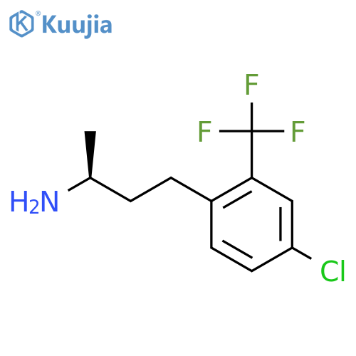 (2S)-4-4-chloro-2-(trifluoromethyl)phenylbutan-2-amine structure